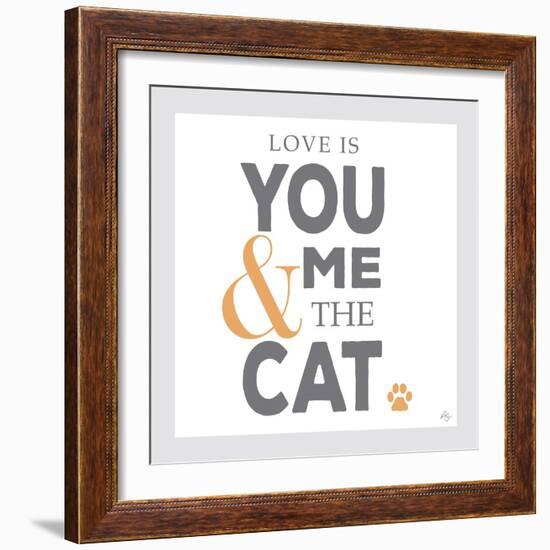 You Me and the Cat-Kimberly Glover-Framed Premium Giclee Print