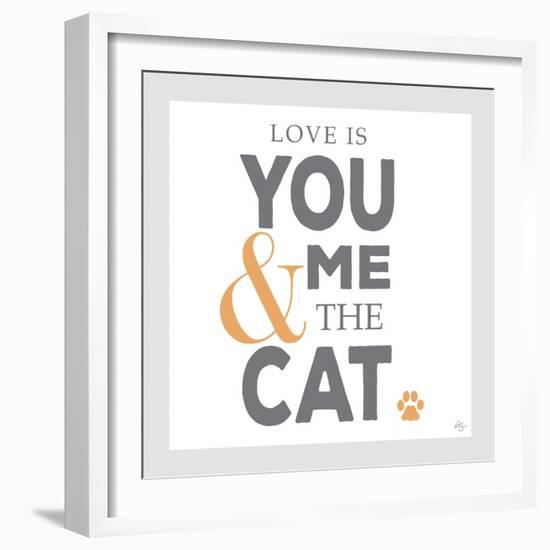 You Me and the Cat-Kimberly Glover-Framed Premium Giclee Print