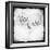 You Me BW-LightBoxJournal-Framed Giclee Print