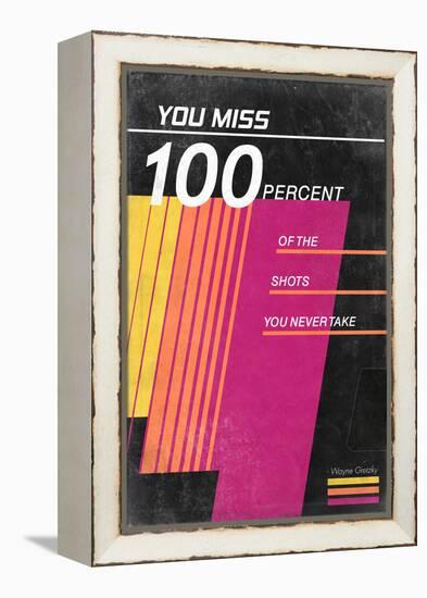 You Miss 100% Of The Shots You Never Take - Wayne Gretzky - VHS Tape-null-Framed Stretched Canvas