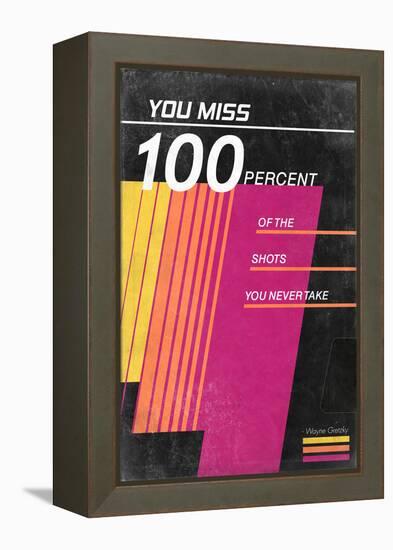 You Miss 100% Of The Shots You Never Take - Wayne Gretzky - VHS Tape-null-Framed Stretched Canvas