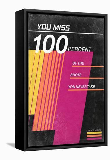 You Miss 100% Of The Shots You Never Take - Wayne Gretzky - VHS Tape-null-Framed Stretched Canvas