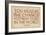 You must Be the Change You Wish to See in the World (Gandhi) - 1835, World Map-null-Framed Giclee Print