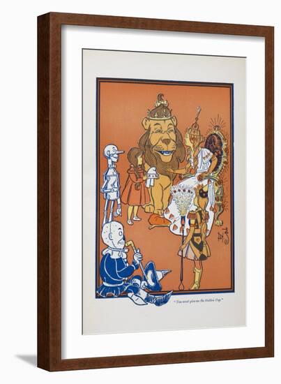 "You Must Give Me the Golden Cup"-William Denslow-Framed Giclee Print