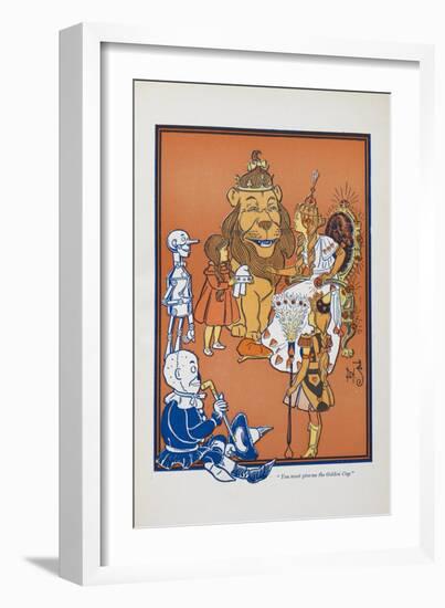 "You Must Give Me the Golden Cup"-William Denslow-Framed Giclee Print