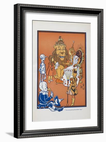 "You Must Give Me the Golden Cup"-William Denslow-Framed Giclee Print