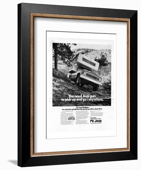 You Need Jeep Guts to Pick Up-null-Framed Premium Giclee Print