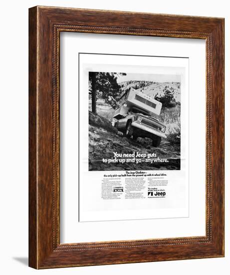 You Need Jeep Guts to Pick Up-null-Framed Art Print