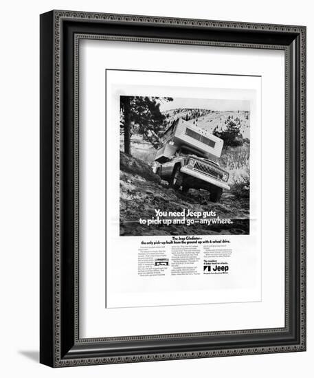 You Need Jeep Guts to Pick Up-null-Framed Art Print