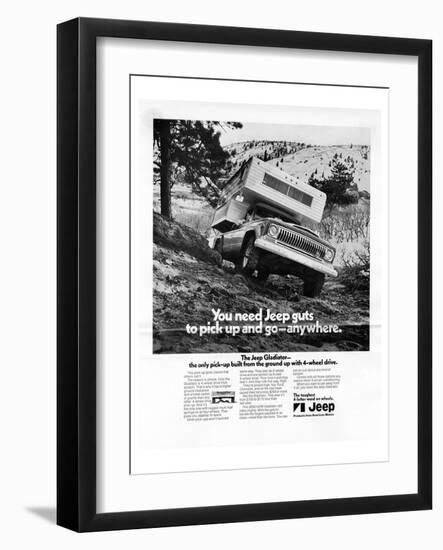 You Need Jeep Guts to Pick Up-null-Framed Art Print