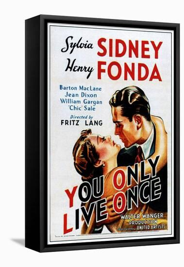 You Only Live Once, Sylvia Sidney, Henry Fonda, 1937-null-Framed Stretched Canvas