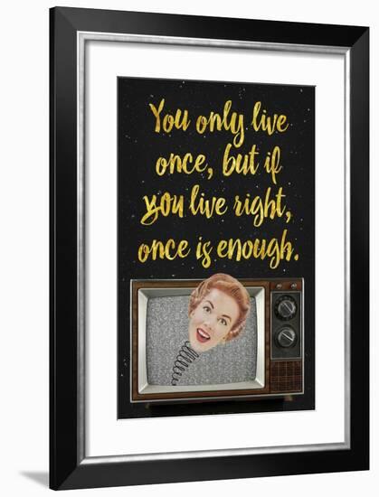 You Only Live Once-Elo Marc-Framed Giclee Print