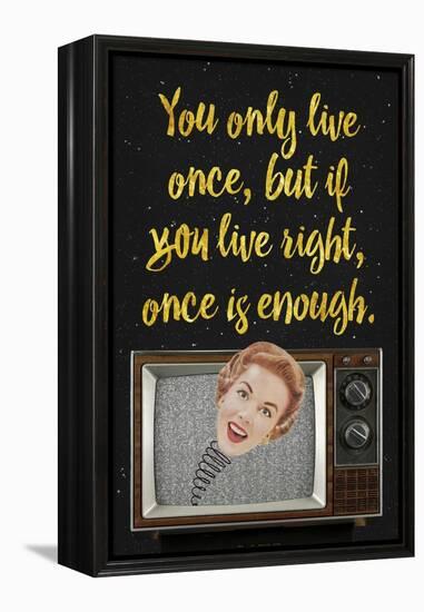 You Only Live Once-Elo Marc-Framed Premier Image Canvas