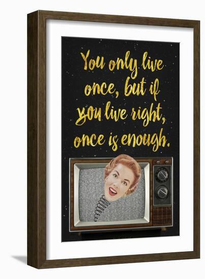 You Only Live Once-Elo Marc-Framed Giclee Print