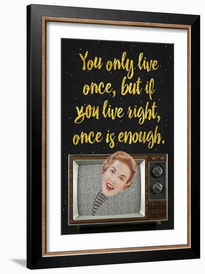 You Only Live Once-Elo Marc-Framed Giclee Print