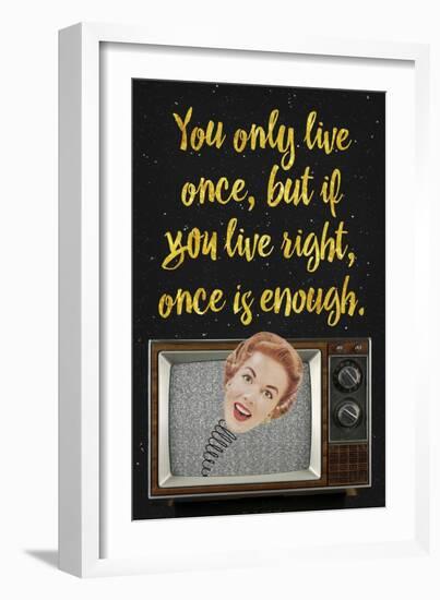 You Only Live Once-Elo Marc-Framed Giclee Print