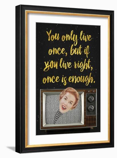 You Only Live Once-Elo Marc-Framed Giclee Print