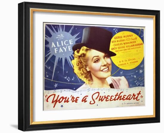 You're a Sweetheart - Lobby Card Reproduction-null-Framed Photo