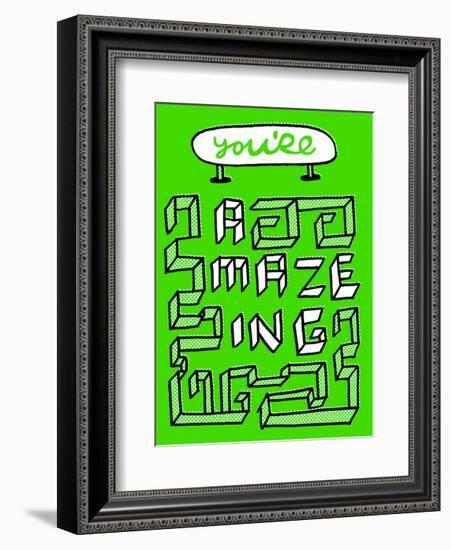 You're Amazing - Tommy Human Cartoon Print-Tommy Human-Framed Art Print