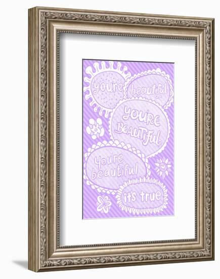 You're Beautiful.. It's True - Tommy Human Cartoon Print-Tommy Human-Framed Giclee Print