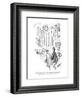 "You're going to love it. It has a charming atmosphere and the food is div?" - New Yorker Cartoon-James Mulligan-Framed Premium Giclee Print