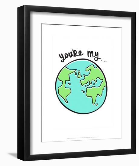 You're My World - Tommy Human Cartoon Print-Tommy Human-Framed Art Print