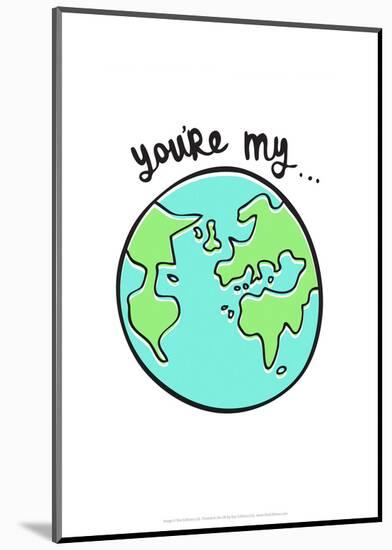 You're My World - Tommy Human Cartoon Print-Tommy Human-Mounted Giclee Print