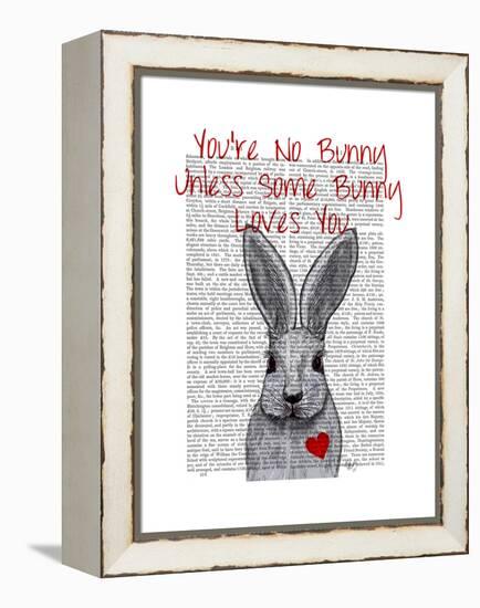 You're No Bunny-Fab Funky-Framed Stretched Canvas