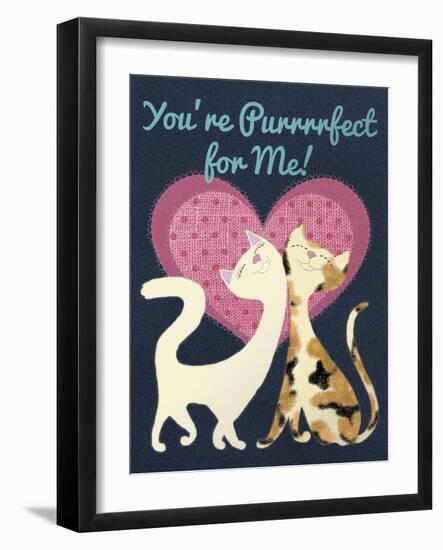 You're Purrrrrfect For Me-Tina Lavoie-Framed Giclee Print