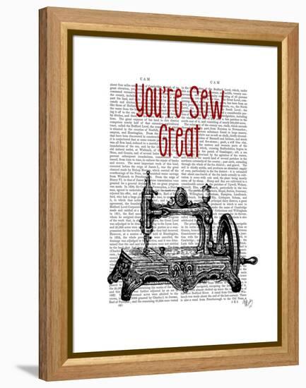 You're Sew Great Illustration-Fab Funky-Framed Stretched Canvas