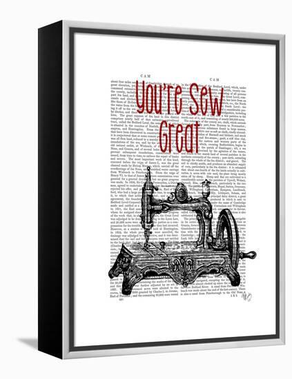 You're Sew Great Illustration-Fab Funky-Framed Stretched Canvas