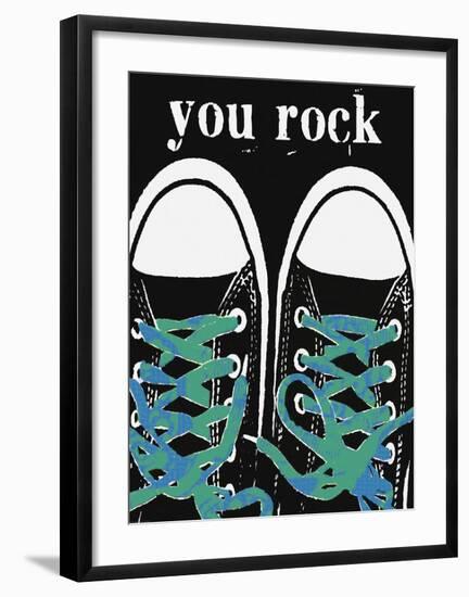 You Rock - Blue Laces-Lisa Weedn-Framed Giclee Print