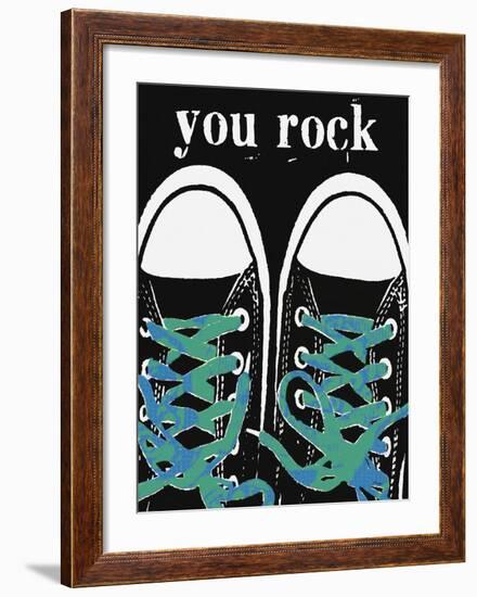 You Rock - Blue Laces-Lisa Weedn-Framed Giclee Print