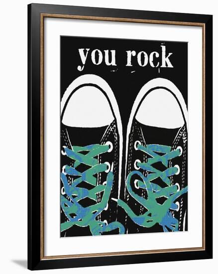 You Rock - Blue Laces-Lisa Weedn-Framed Giclee Print