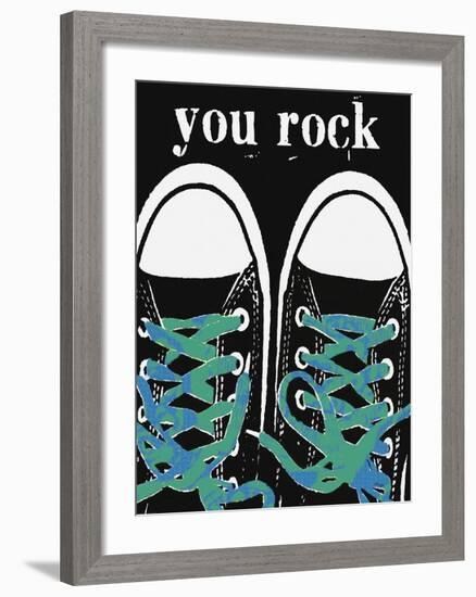 You Rock - Blue Laces-Lisa Weedn-Framed Giclee Print