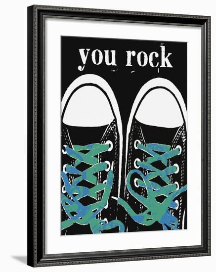 You Rock - Blue Laces-Lisa Weedn-Framed Giclee Print