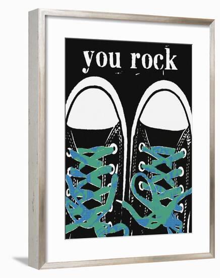 You Rock - Blue Laces-Lisa Weedn-Framed Giclee Print