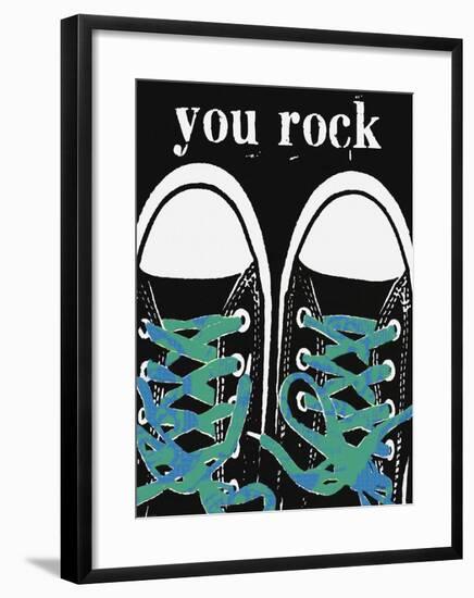 You Rock - Blue Laces-Lisa Weedn-Framed Giclee Print