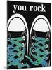 You Rock - Blue Laces-Lisa Weedn-Mounted Giclee Print