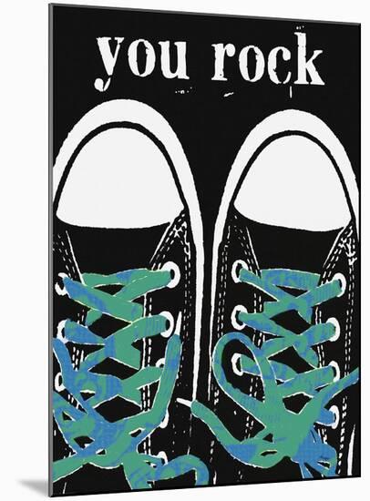 You Rock - Blue Laces-Lisa Weedn-Mounted Giclee Print