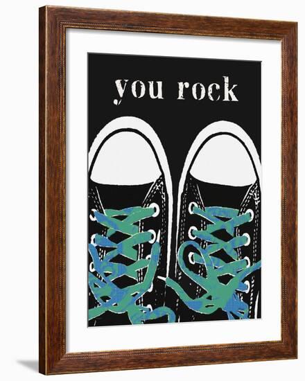 You Rock Blue-Lisa Weedn-Framed Giclee Print