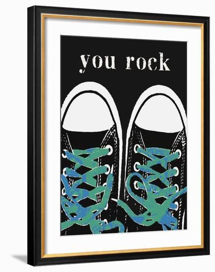 You Rock Blue-Lisa Weedn-Framed Giclee Print
