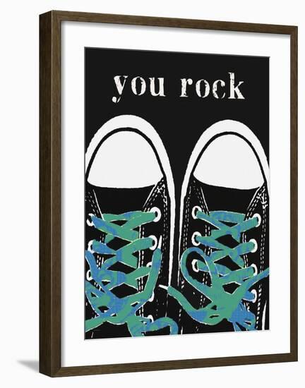 You Rock Blue-Lisa Weedn-Framed Giclee Print