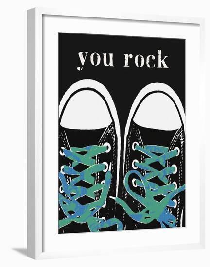 You Rock Blue-Lisa Weedn-Framed Giclee Print