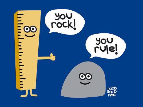 You Rock You Rule' Art Print - Todd Goldman 