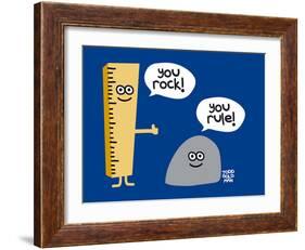 You Rock You Rule-Todd Goldman-Framed Art Print
