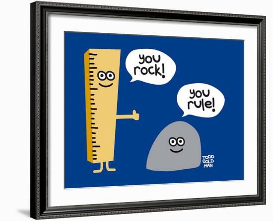 You Rock You Rule-Todd Goldman-Framed Giclee Print