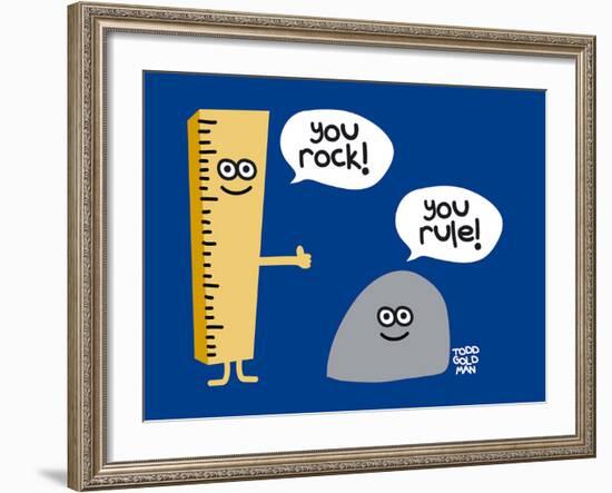 You Rock You Rule-Todd Goldman-Framed Giclee Print