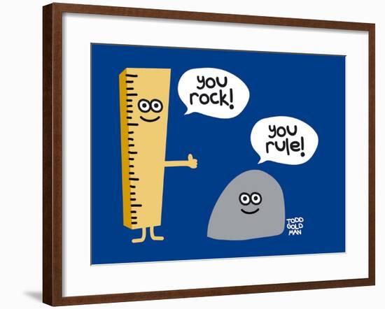 You Rock You Rule-Todd Goldman-Framed Giclee Print