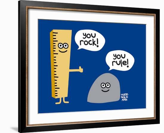 You Rock You Rule-Todd Goldman-Framed Giclee Print